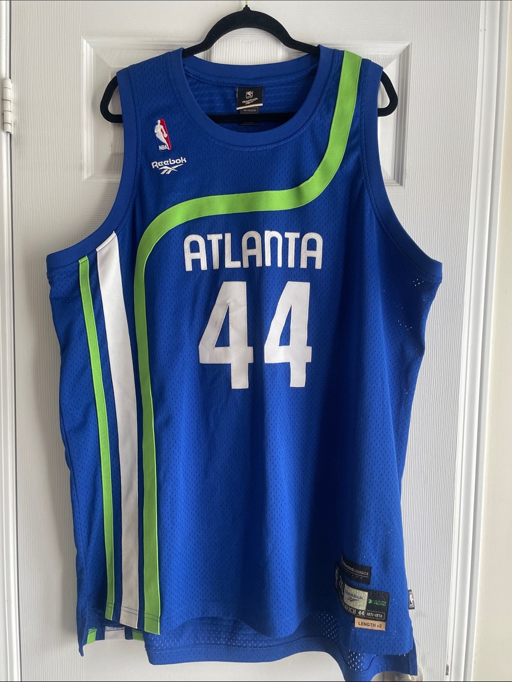 Vintage Atlanta #44 Pistol Pete Basketball Jersey